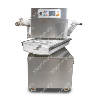 Полуавтоматический запайщик лотков ротационного типа HVT-450R (нерж.СКИН) (4 лотка,210*148*80)