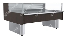 Витрина холодильная Carboma GC110 SР 1,25-2-1 (ВХСл-1,25 GC110) (статика, выносной агрегат, без боковин)