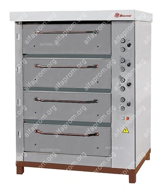 Печь хлебопекарная Восход ХПЭ-750/4 нерж. сталь, в обрешетке