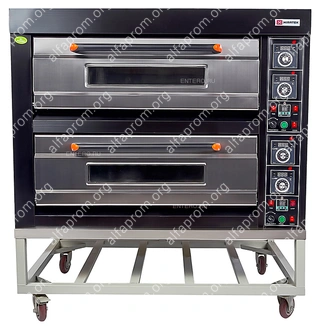 Печь хлебопекарная Miratek BK-24G  + каменный под (2 яруса) + пароувлажнение
